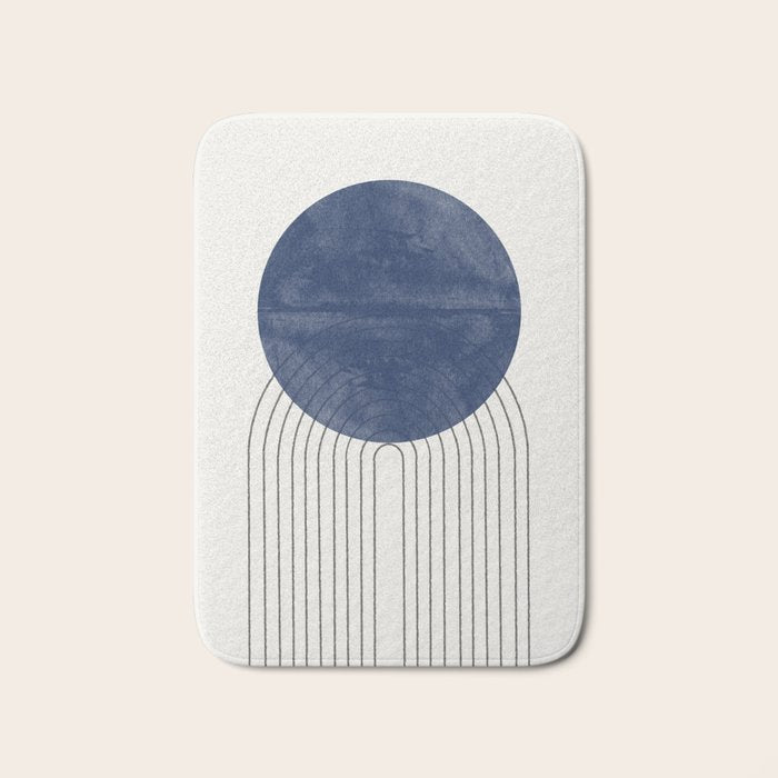Blue Sun Bath Mat