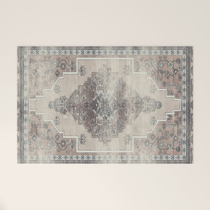 turkish floral - warm neutrals  Welcome Mat Gallery Image 1