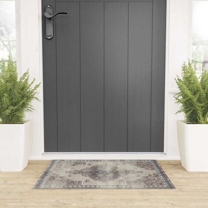 turkish floral - warm neutrals  Welcome Mat Gallery Image 3