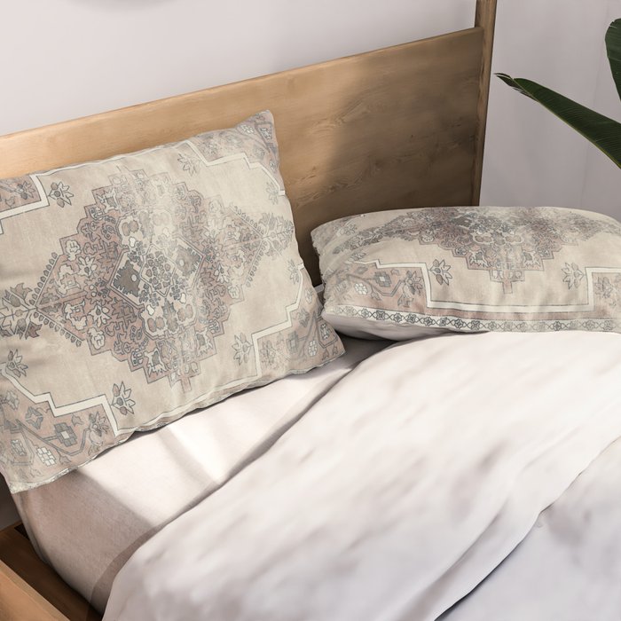 turkish floral - warm neutrals  Pillow Sham Gallery Image 2