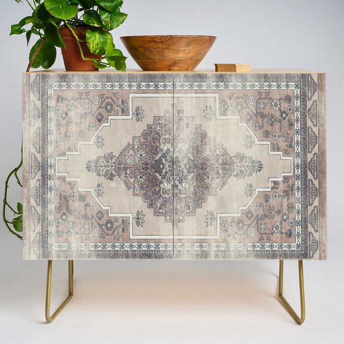 turkish floral - warm neutrals  Credenza Gallery Image 1