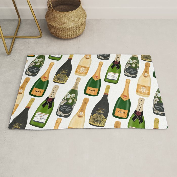 Champagne Bottles Rug Gallery Image 1
