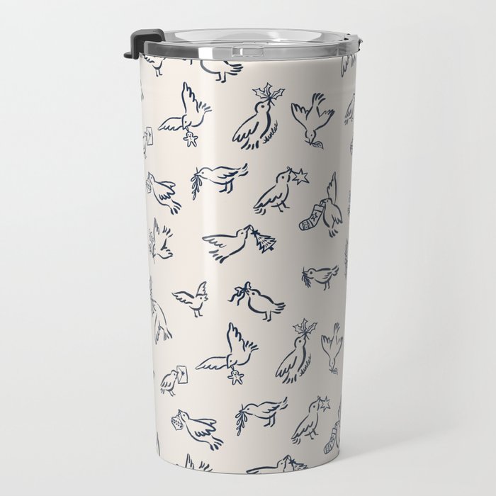 Christmas Messengers Ivory Travel Mug Gallery Image 3