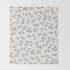 Christmas Messengers Ivory Throw Blanket Gallery Image 2