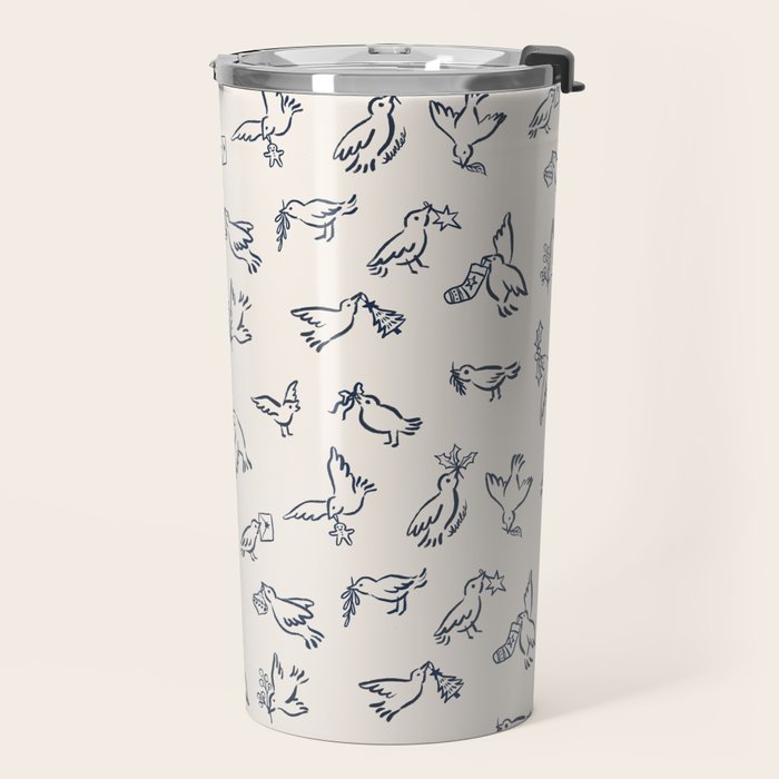 Christmas Messengers Ivory Travel Mug Gallery Image 2