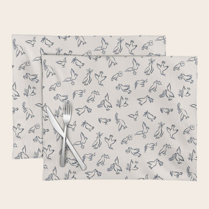 Christmas Messengers Ivory Placemat Gallery Image 1