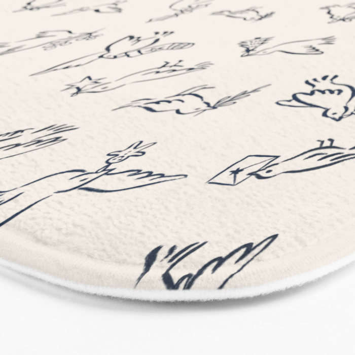 Christmas Messengers Ivory Bath Mat Gallery Image 3