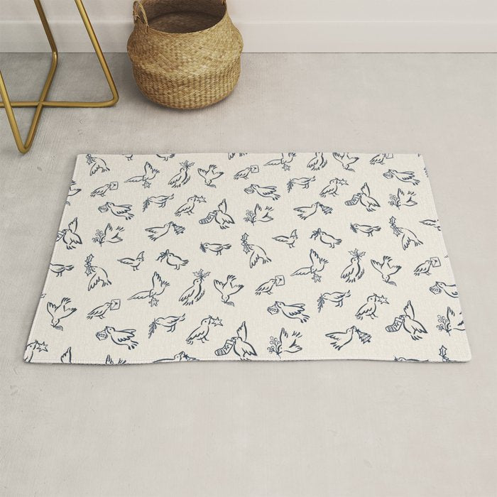 Christmas Messengers Ivory Rug Gallery Image 1