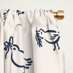 Christmas Messengers Ivory Window Curtain Gallery Image 2