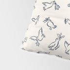 Christmas Messengers Ivory Pillow Sham Gallery Image 4