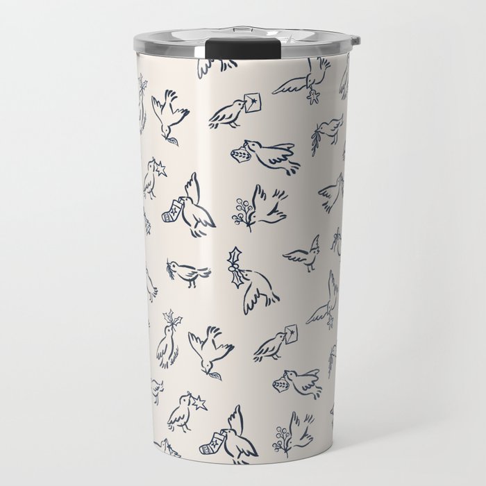 Christmas Messengers Ivory Travel Mug Gallery Image 1