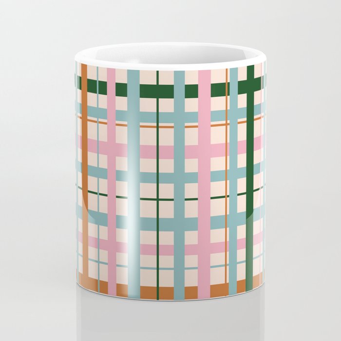 Gingham - Pastel Color  Coffee Mug Gallery Image 4