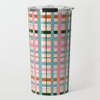 Gingham - Pastel Color  Travel Mug Gallery Image 1