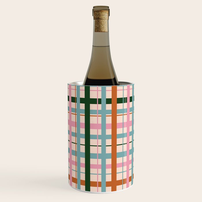 Gingham - Pastel Color  Wine Chiller Gallery Image 3