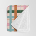 Gingham - Pastel Color  Throw Blanket Gallery Image 3
