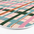 Gingham - Pastel Color  Bath Mat Gallery Image 3