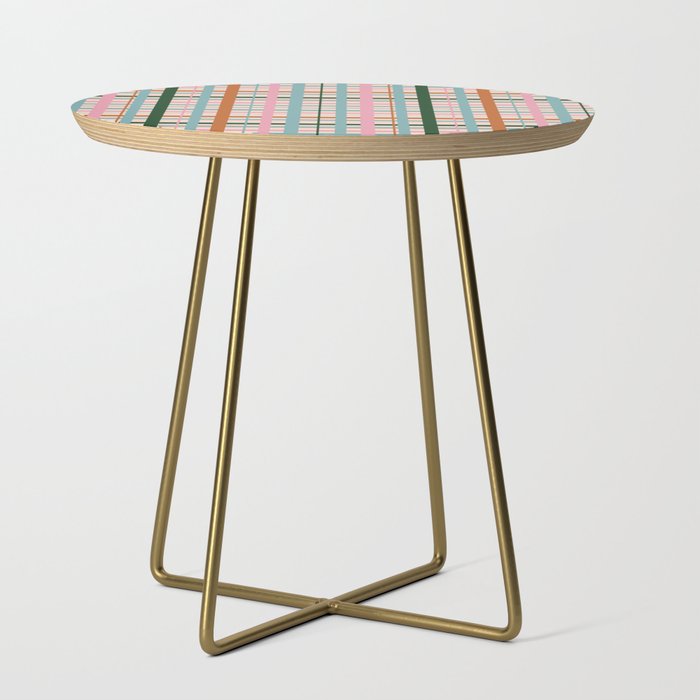 Gingham - Pastel Color  Side Table Gallery Image 1