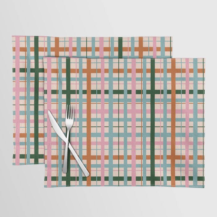 Gingham - Pastel Color  Placemat Gallery Image 1