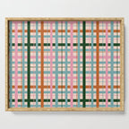 Gingham - Pastel Color  Serving Tray Gallery Image 1