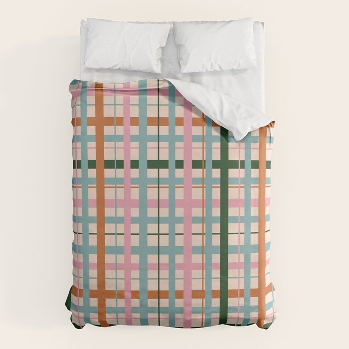 Gingham - Pastel Color  Duvet Cover Gallery Image 6