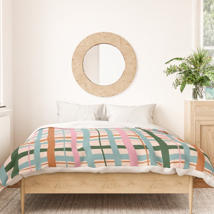 Gingham - Pastel Color  Duvet Cover Gallery Image 3