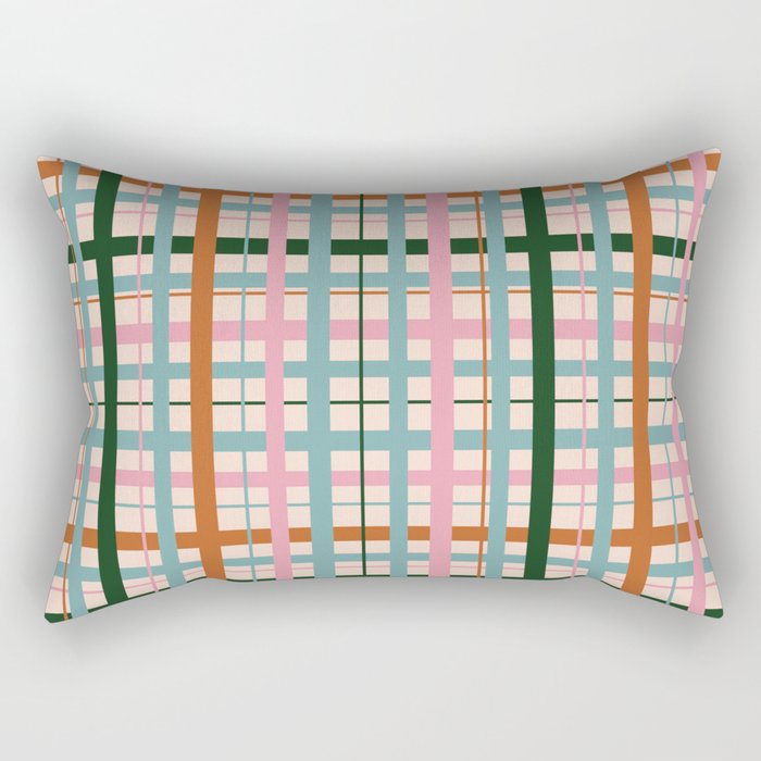 Gingham - Pastel Color  Rectangular Pillow Gallery Image 1