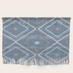Southwestern Geometric - Denim Nude Wall Hanging Gallery Image 1
