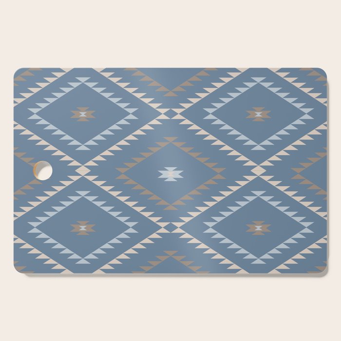 Southwestern Geometric - Denim Nude Cutting Board Gallery Image 1