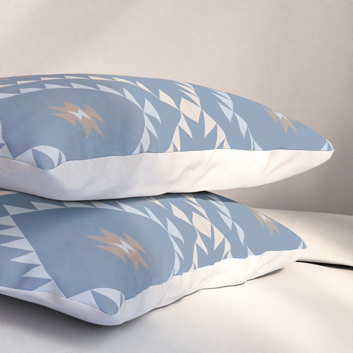 Southwestern Geometric - Denim Nude Pillow Sham Gallery Image 3