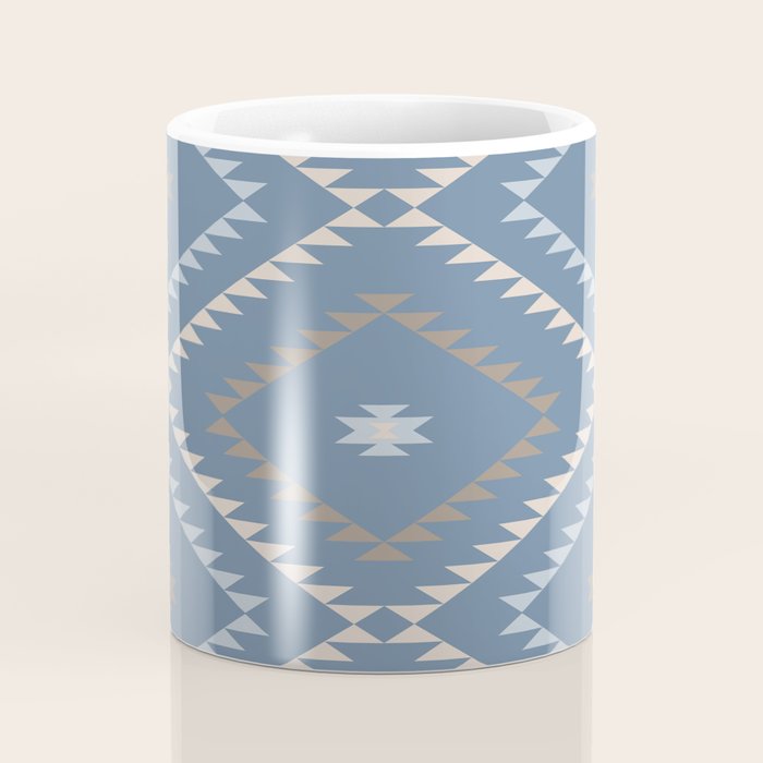 Southwestern Geometric - Denim Nude Coffee Mug Gallery Image 4