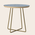 Southwestern Geometric - Denim Nude Side Table Gallery Image 1