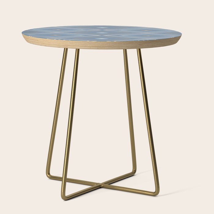 Southwestern Geometric - Denim Nude Side Table Gallery Image 1
