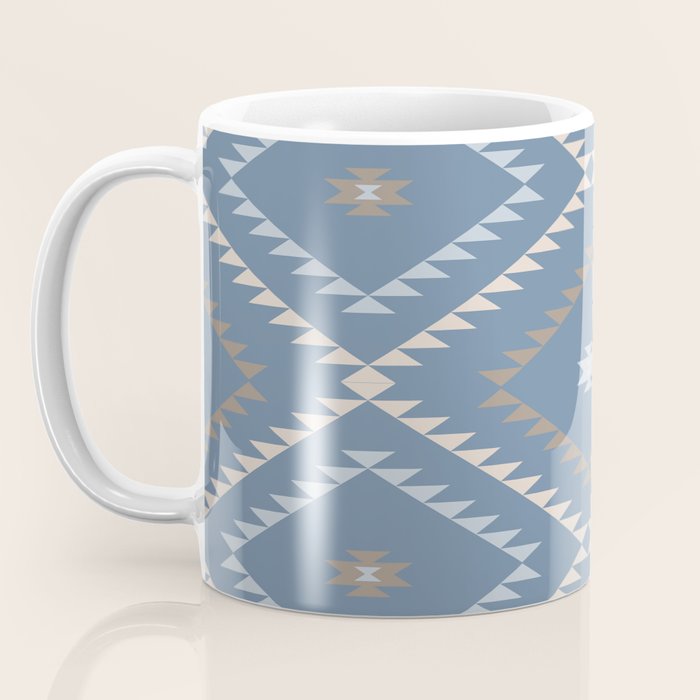 Southwestern Geometric - Denim Nude Coffee Mug Gallery Image 3