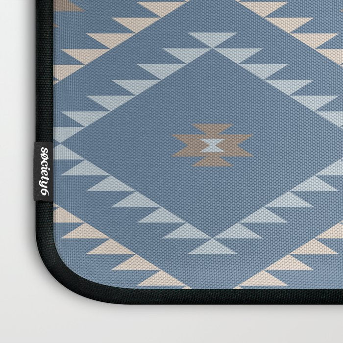 Southwestern Geometric - Denim Nude Laptop Sleeve Gallery Image 3
