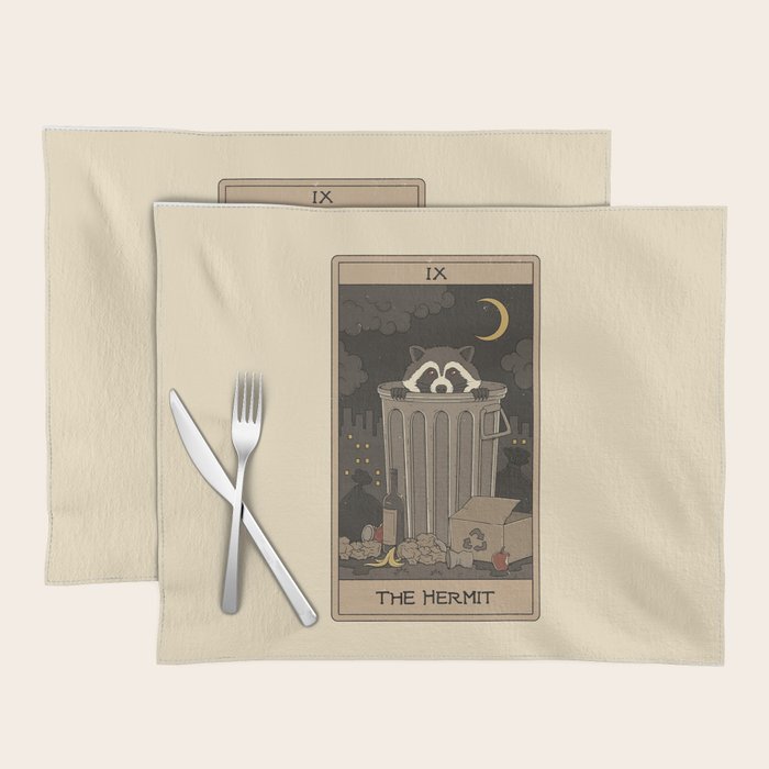 The Hermit - Raccoons Tarot Placemat Gallery Image 1