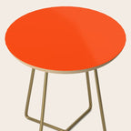 Tangy Solid Orange Pop Side Table Gallery Image 2