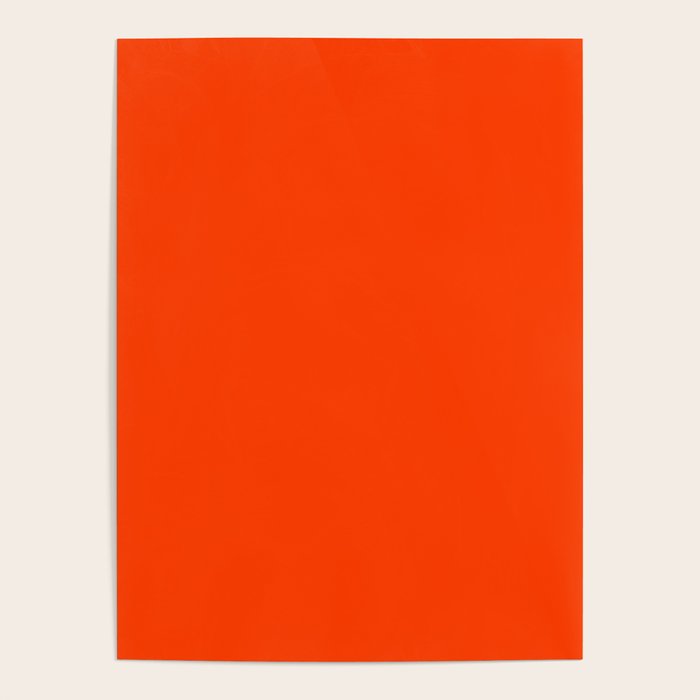 Tangy Solid Orange Pop Poster Gallery Image 1