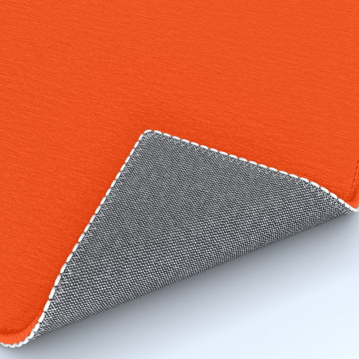 Tangy Solid Orange Pop Rug Gallery Image 4