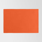 Tangy Solid Orange Pop Rug Gallery Image 2