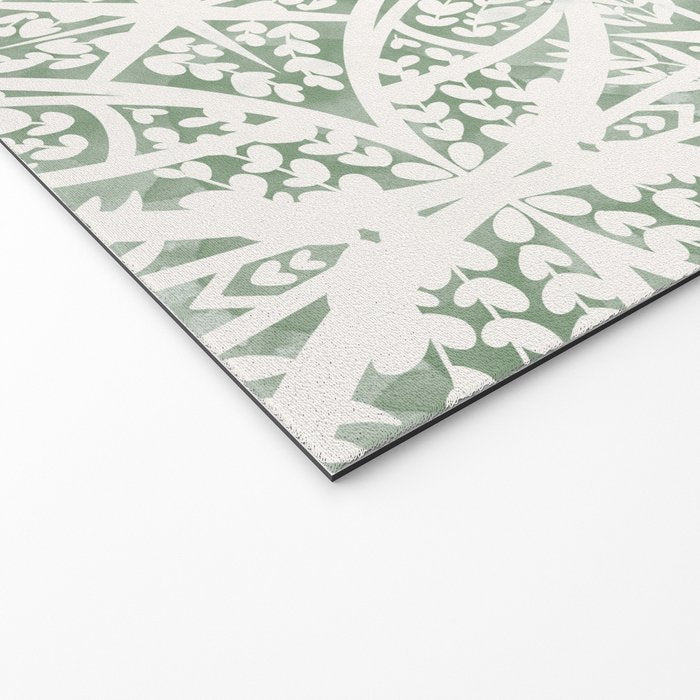 Green Nature Fantasy Tiles B Welcome Mat Gallery Image 2