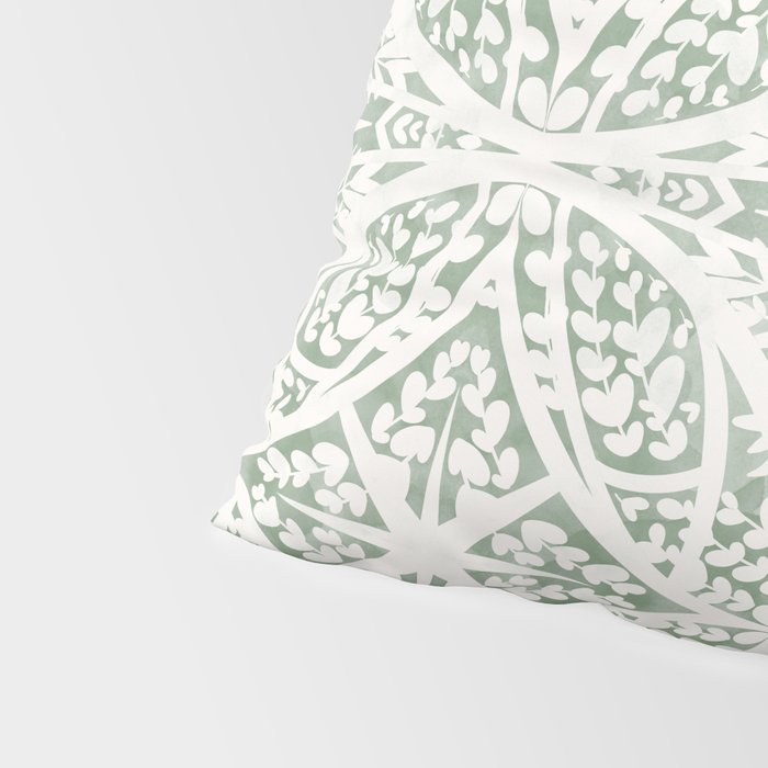 Green Nature Fantasy Tiles B Pillow Sham Gallery Image 4