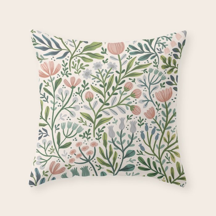 Month of June ~ light Throw Pillow Gallery Image 1