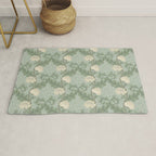Vintage Floral Arts and Crafts Style Rug Gallery Image 1
