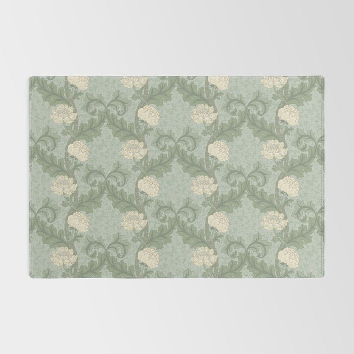 Vintage Floral Arts and Crafts Style Rug Gallery Image 2