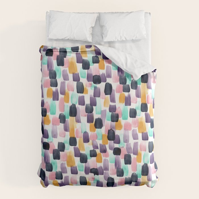 Kaleidoscope, Abstract Painting, Abstract Print, Color Pop, Pattern, Duvet Cover Gallery Image 6