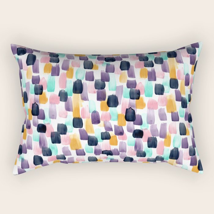 Kaleidoscope, Abstract Painting, Abstract Print, Color Pop, Pattern, Rectangular Pillow Gallery Image 1