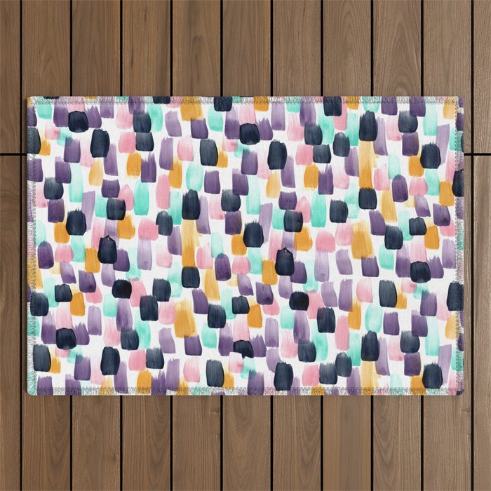 Kaleidoscope, Abstract Painting, Abstract Print, Color Pop, Pattern, Outdoor Rug Gallery Image 1