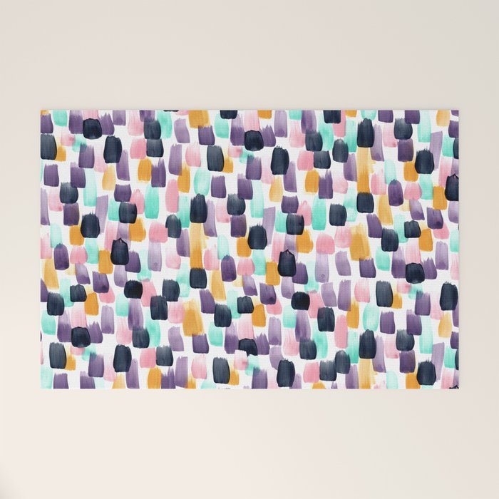 Kaleidoscope, Abstract Painting, Abstract Print, Color Pop, Pattern, Welcome Mat Gallery Image 1