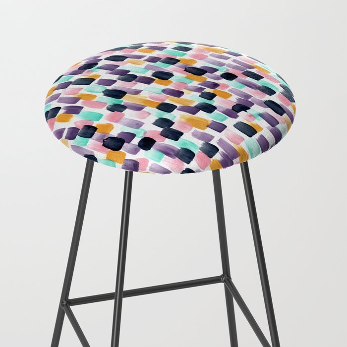 Kaleidoscope, Abstract Painting, Abstract Print, Color Pop, Pattern, Stool Gallery Image 2