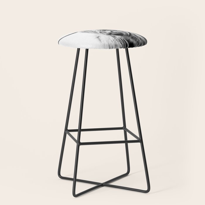 portrait of a highland cow (horizontal) Stool Gallery Image 1